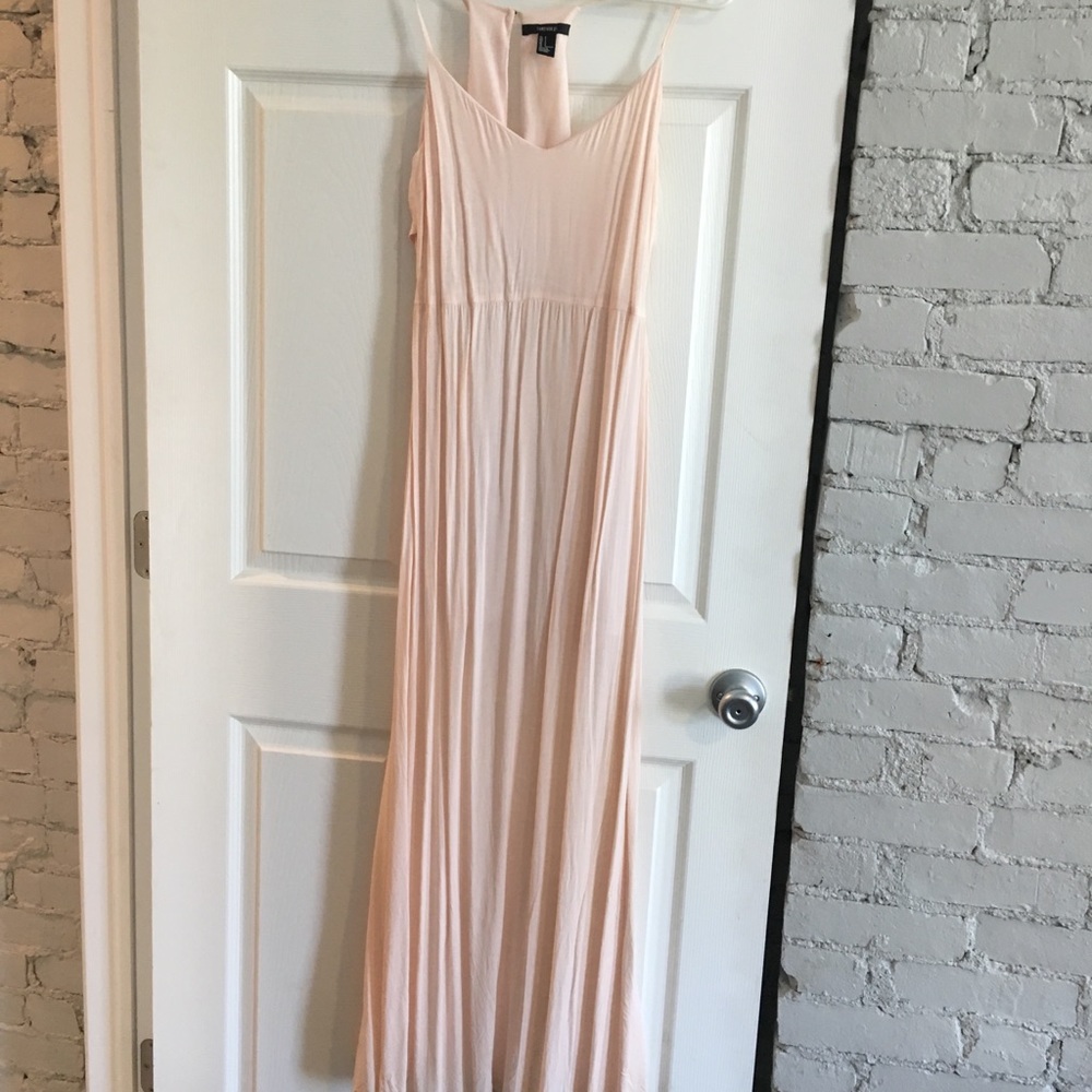 Blush pink maxi